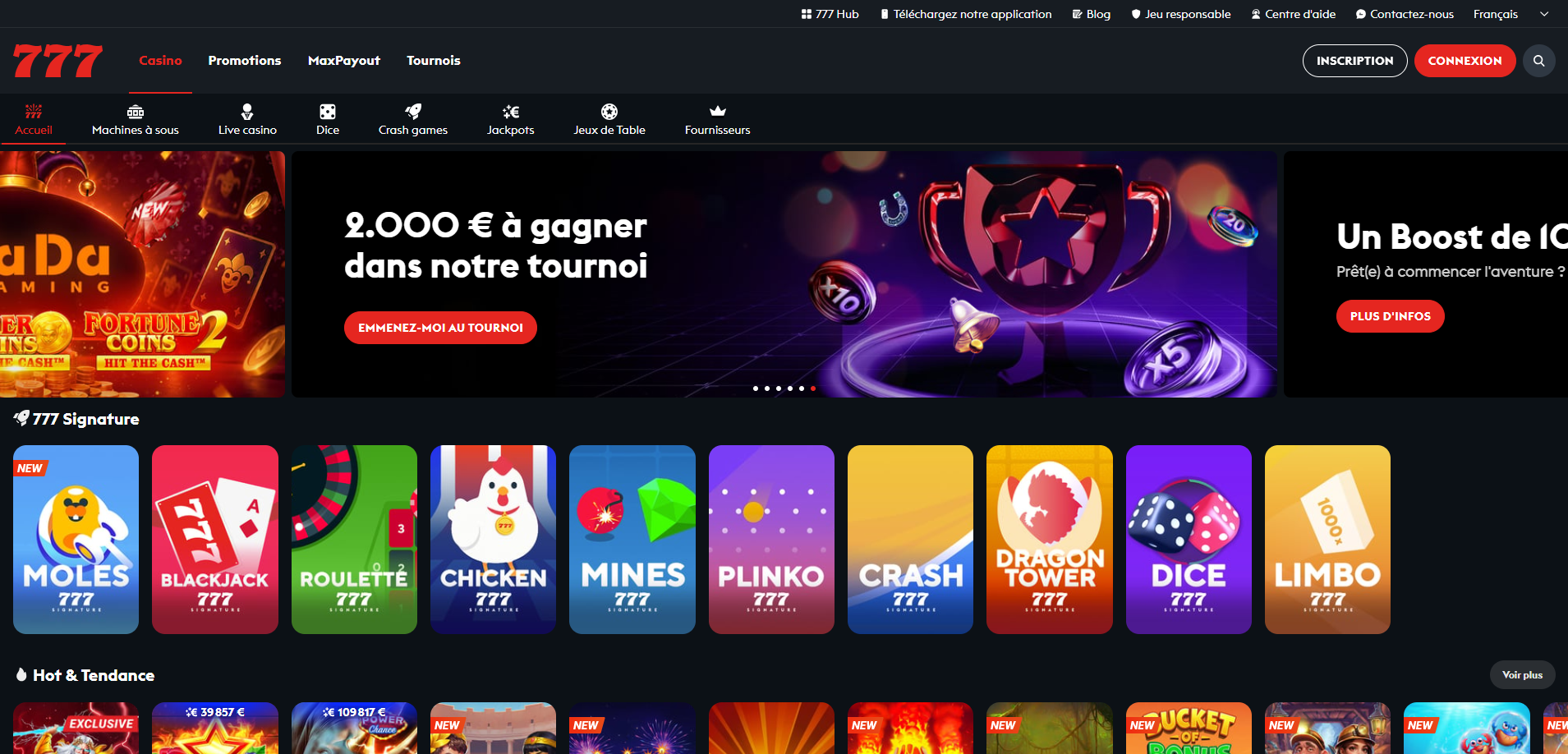 Casino777, de grootste catalogus